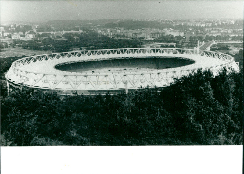 Football Stadium - Vintage Photograph