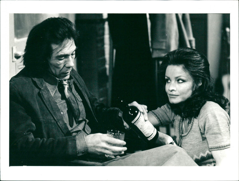 Kate O'Mara and Mike Pratt in the TV series Arvingarna (The Brothers) - Vintage Photograph
