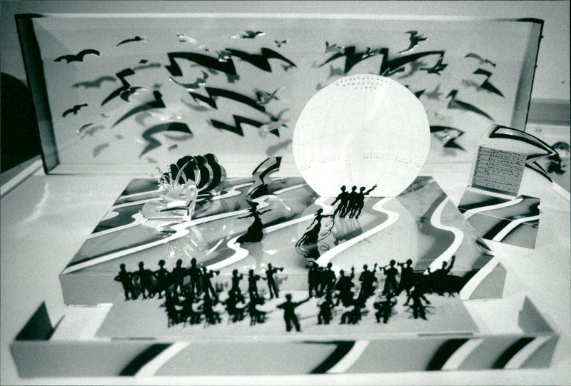 Model on stage - Vintage Photograph