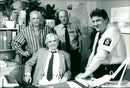 Alf Nilsson, Per Oscarsson, Evert Lindkvist and Stefan Ljungqvist in the Police and the judge murder - Vintage Photograph