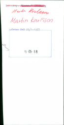 Martin Karlsson. - Vintage Photograph