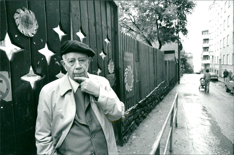 Author Ivar-Lo Johansson on Bastugatan - Vintage Photograph