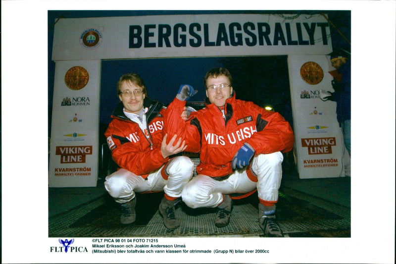 Mikael Ericsson, Race Car Driver - Vintage Photograph