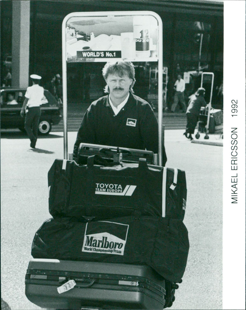 Mikael Ericsson, Race Car Driver - Vintage Photograph