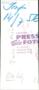 Geoff Duke. - Vintage Photograph