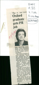 1986 OFFICER MEMBERS WRITER - Vintage Photograph