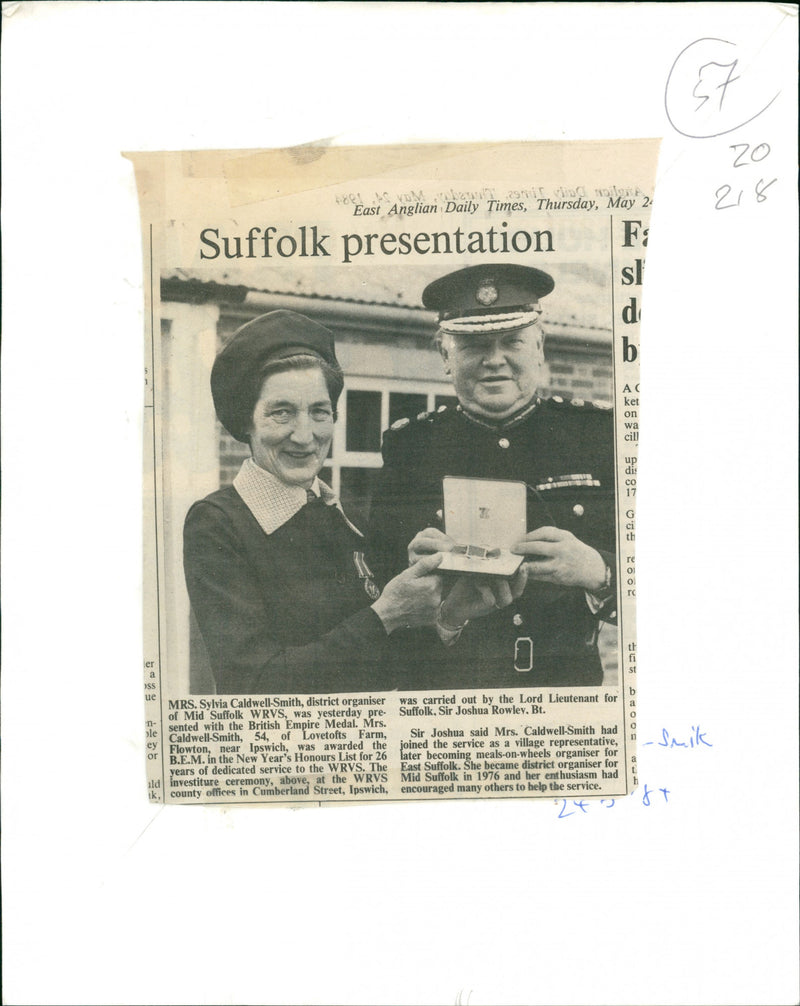 Sylvia Caldwell-Smith and Joshua Rowley - Vintage Photograph