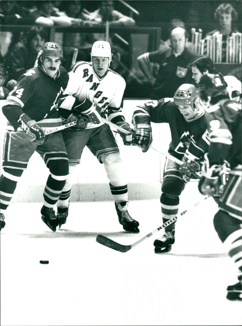 Anders Hedberg, Ice Hockey Match - Vintage Photograph