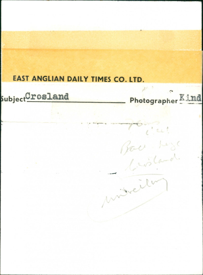 Anthony Crosland - Vintage Photograph