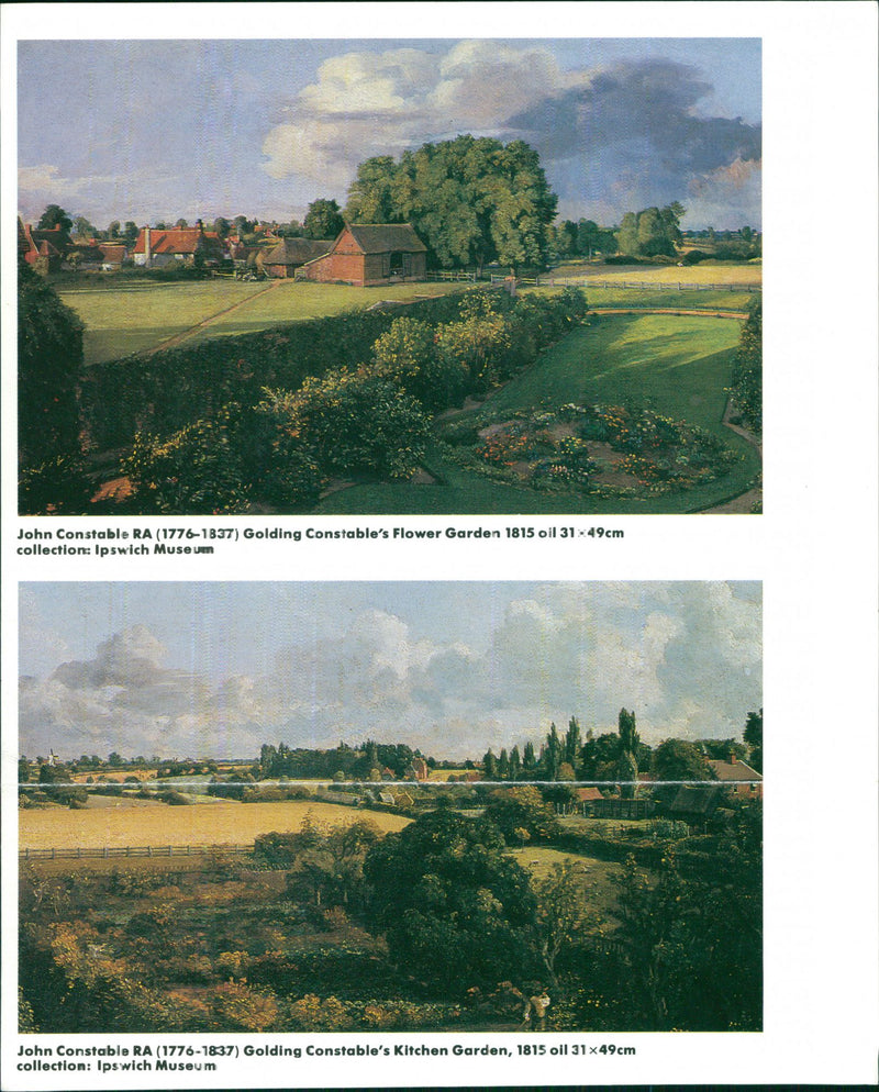 John Constable: Golding Constable's Flower Garden. - Vintage Photograph