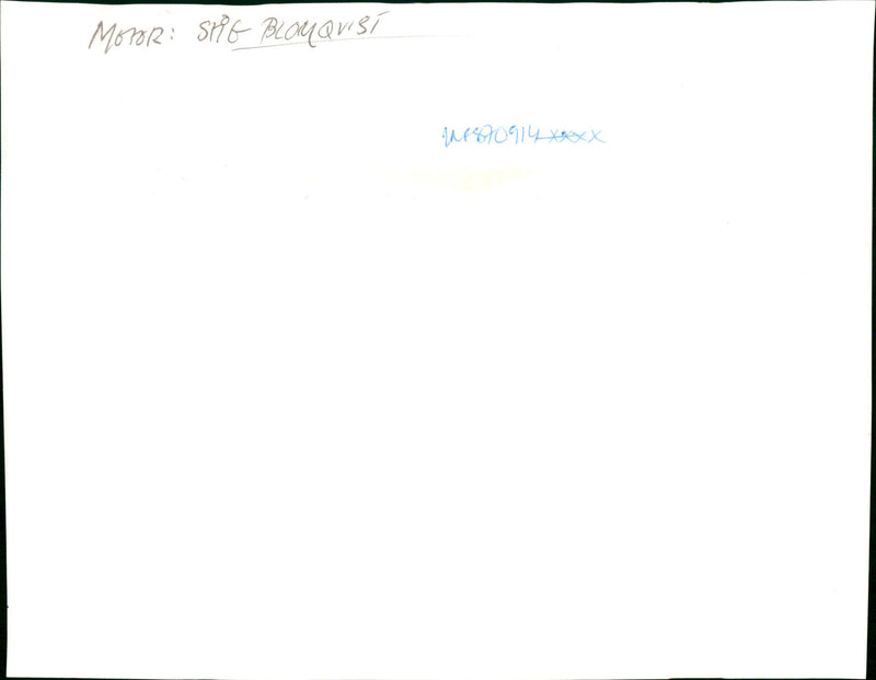 Stig Blomqvist, Rally Driver - Vintage Photograph