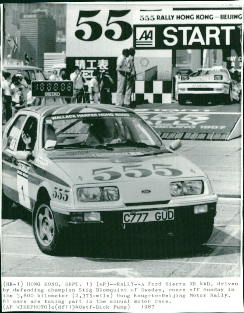 Stig Blomqvist, Rally Driver - Vintage Photograph