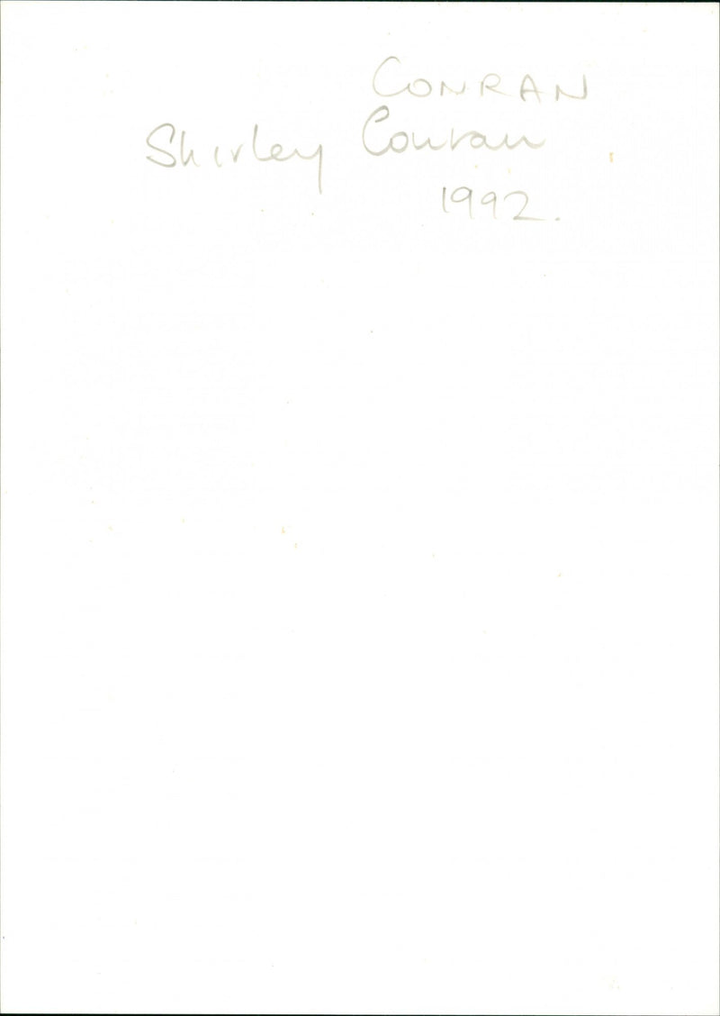 Shirley Conran - Vintage Photograph