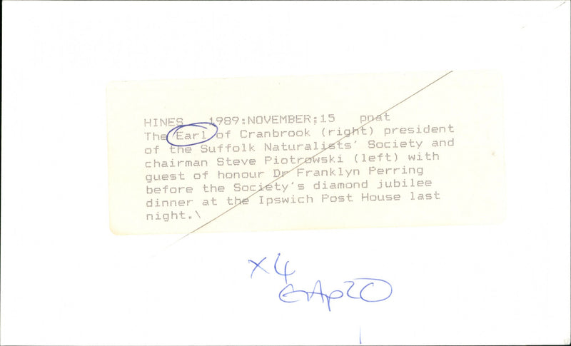 1989 POET PRESIDENT - Vintage Photograph