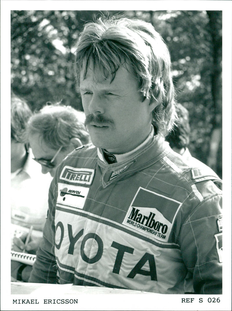 Mikael Ericsson, Race Car Driver - Vintage Photograph