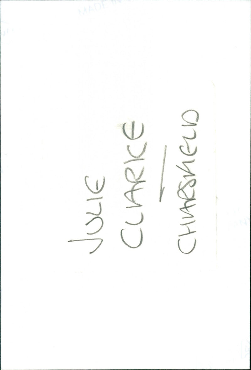 JULIE CLARKE CHARSHIELD
CLARKE Julie Charsfield Murder Case - Vintage Photograph