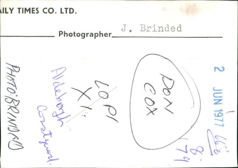 Don Cox - Vintage Photograph