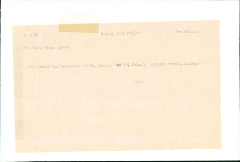 Gerald Cox - Vintage Photograph