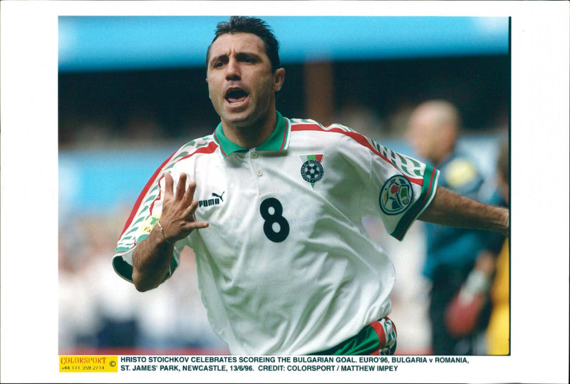 Hristo Stoichkov, Bulgarian footballer - Vintage Photograph