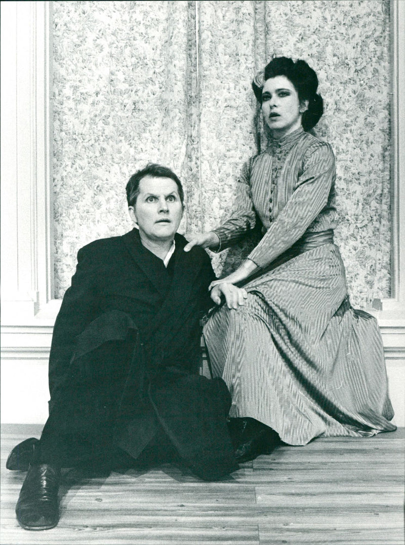 Per Jonsson and Katarina Zell in the Poet's Frida at the Helsingborg City Theater - Vintage Photograph