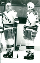 Anders Hedberg on the left - Vintage Photograph