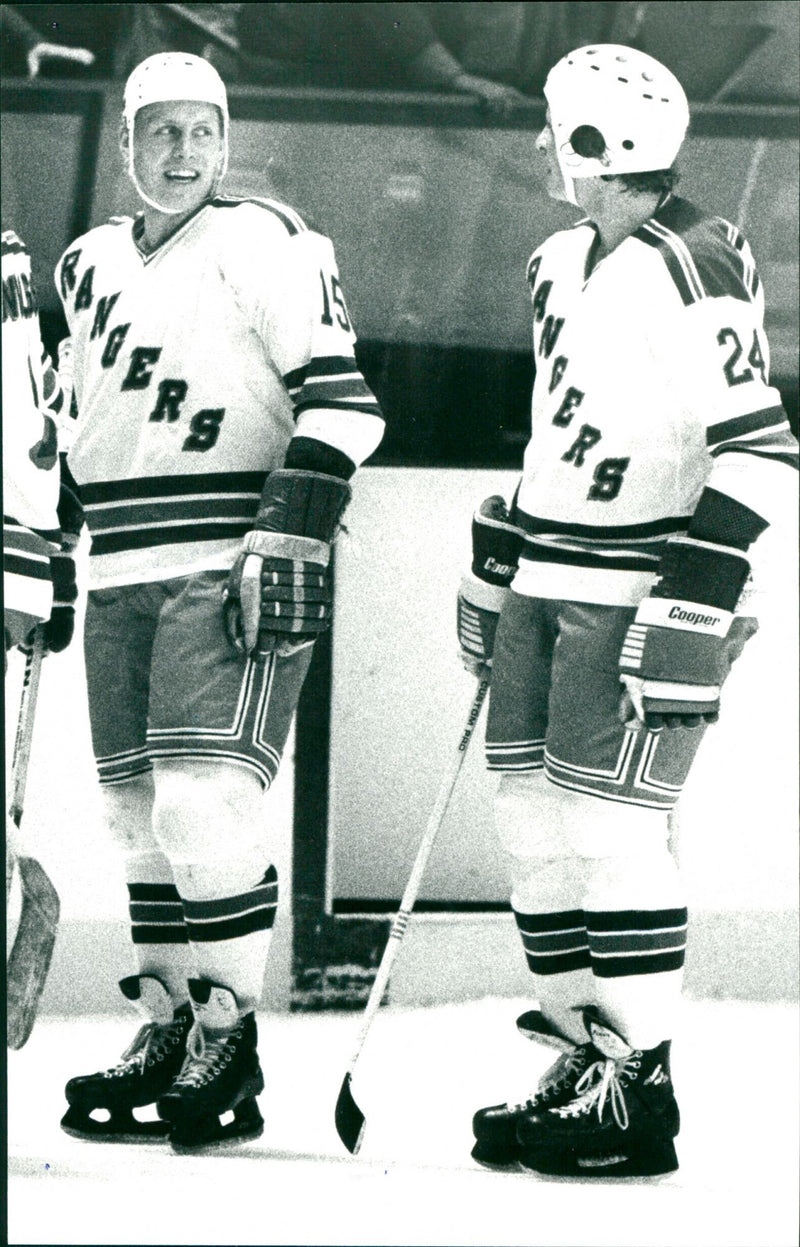 Anders Hedberg on the left - Vintage Photograph