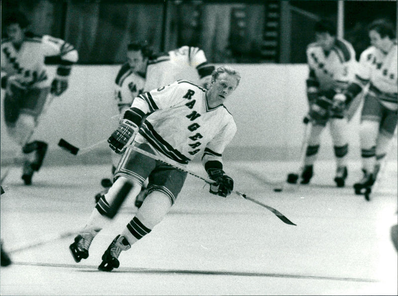 Ice hockey, Anders Hedberg - Vintage Photograph