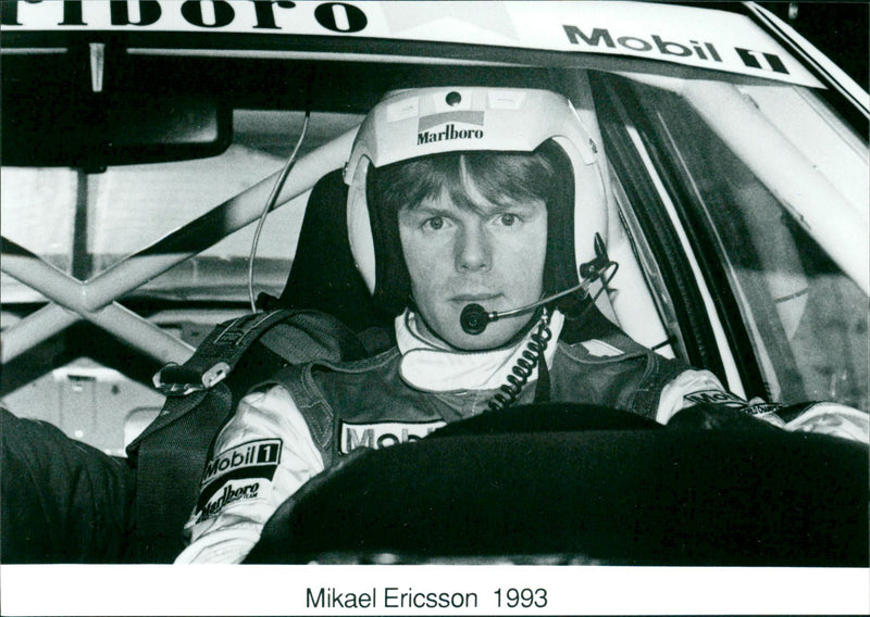 Mikael Ericsson, Race Car Driver - Vintage Photograph