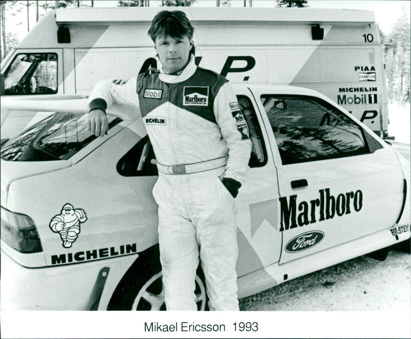 Mikael Ericsson, Race Car Driver - Vintage Photograph