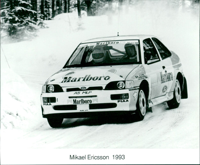 Mikael Ericsson, Race Car Driver - Vintage Photograph