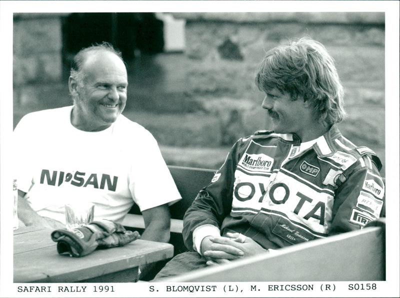 Mikael Ericsson and  Stig Blomqvist - Vintage Photograph
