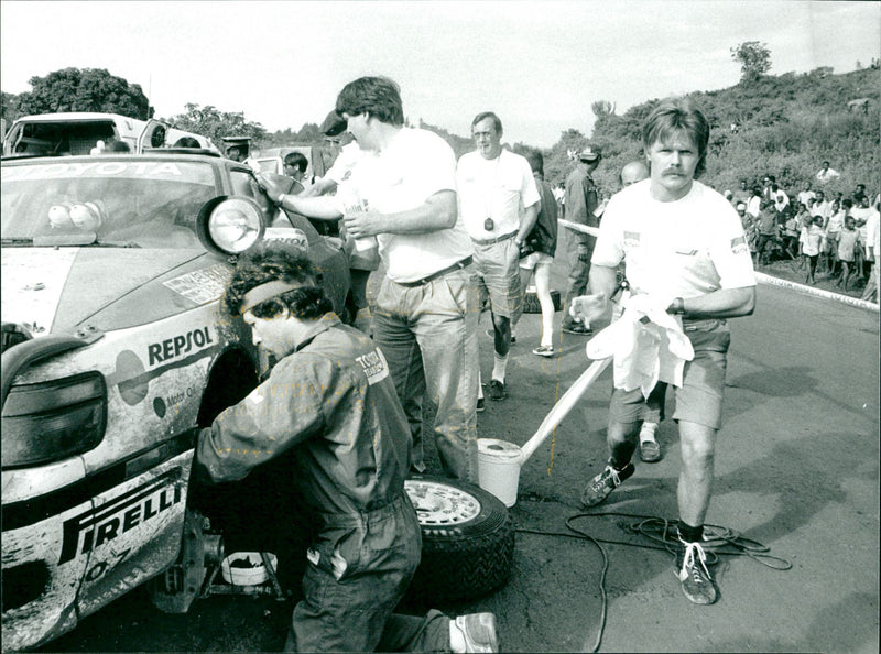 Mikael Ericsson, Race Car Driver - Vintage Photograph