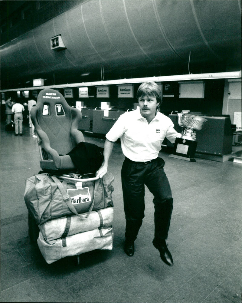 Mikael Ericsson, Race Car Driver - Vintage Photograph