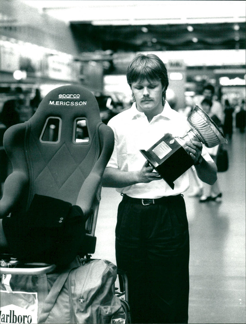 Mikael Ericsson, Race Car Driver - Vintage Photograph