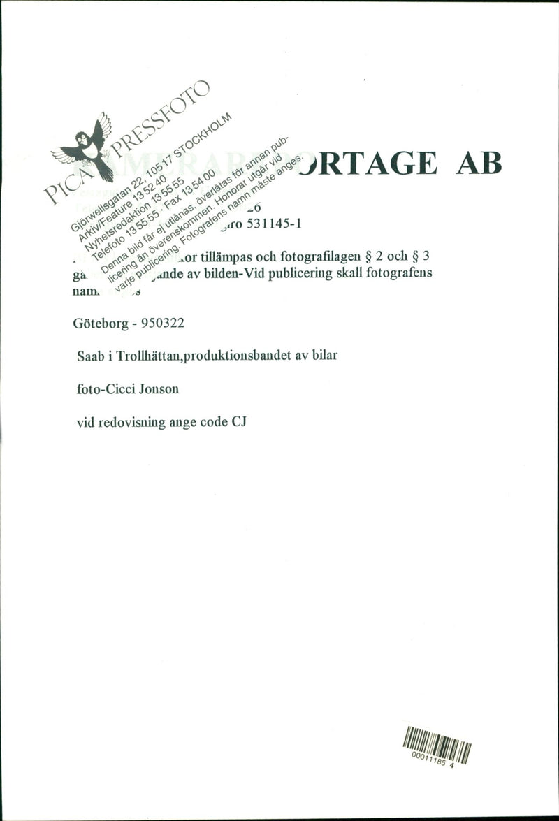 The production band of cars - Vintage Photograph