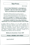 1997 ROTHMANS MCLAREN BRITAINS PRIX FERRARI KING MODEL PRESS PRINCE - Vintage Photograph