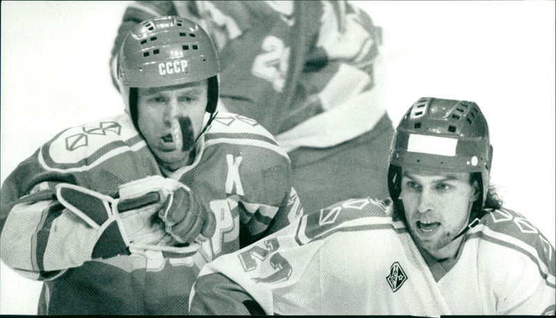 Viacheslav Fetisov, Ice hockey player - Vintage Photograph