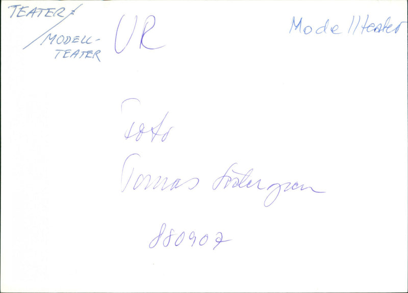 Model Theater. - Vintage Photograph