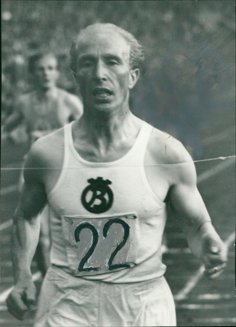 Bror Hellstrom, Runner - Vintage Photograph