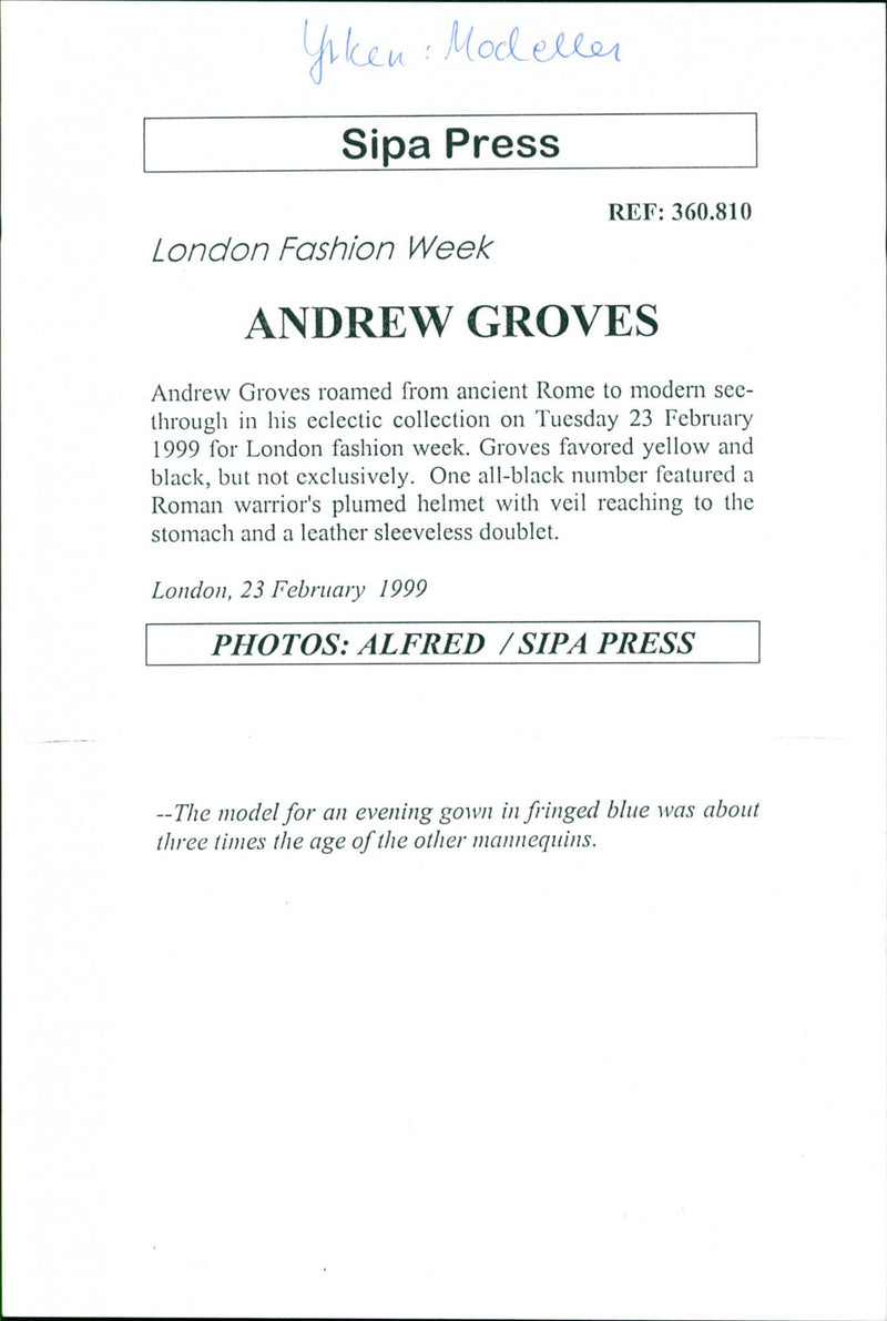 Profession "Men's Boots Model - Vintage Photograph