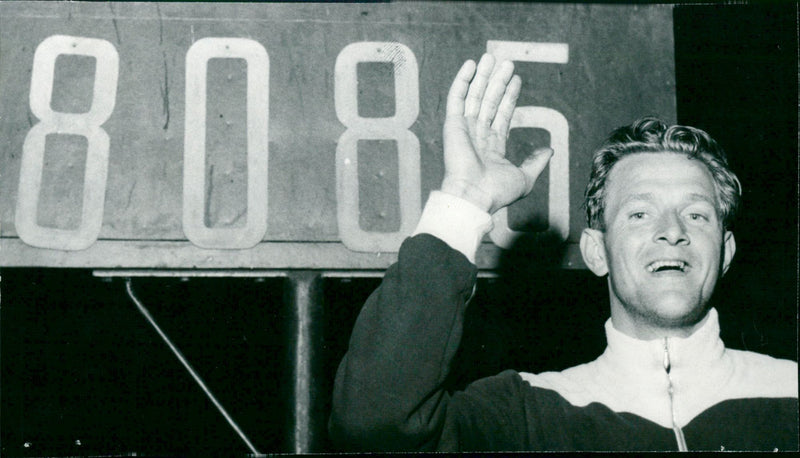 Knut Fredriksson, Javelin Thrower - Vintage Photograph