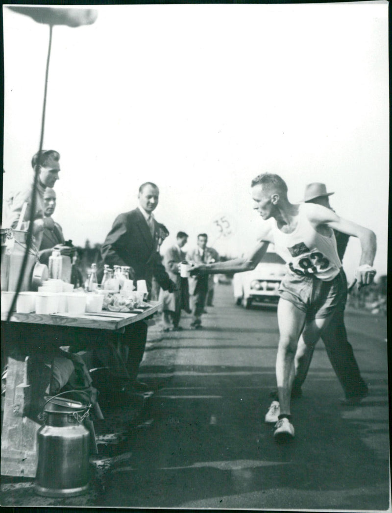 Gustav Jansson, marathon runner - Vintage Photograph