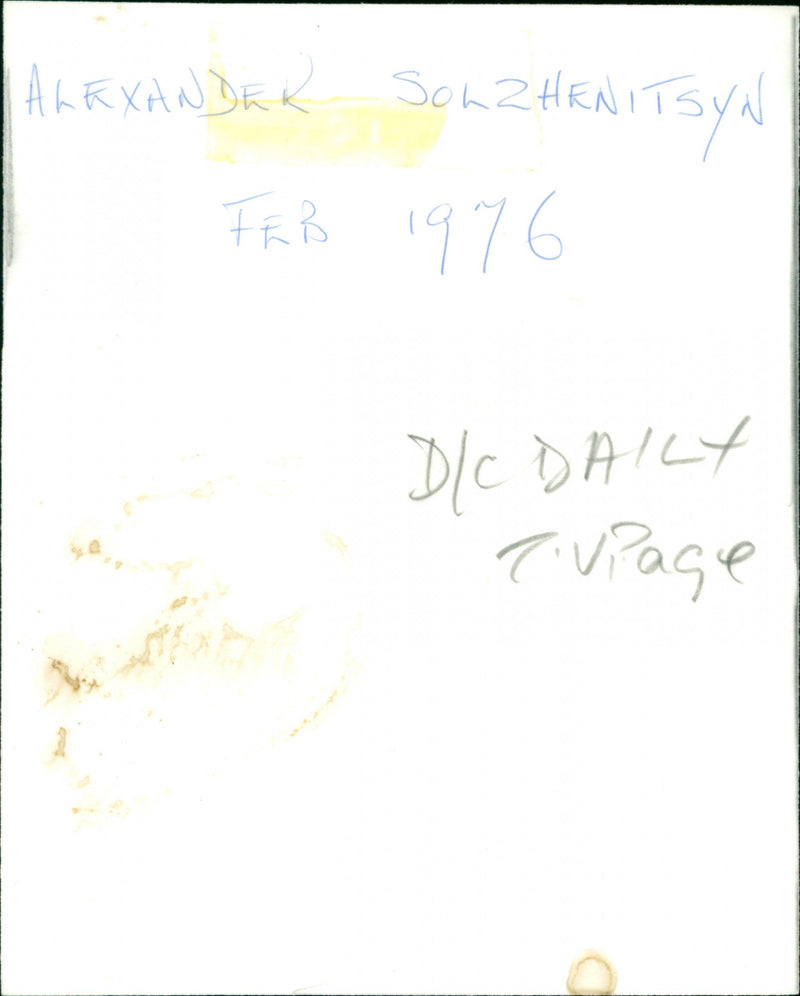 Aleksandr Solzhenitsyn - Vintage Photograph