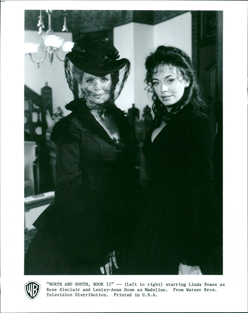 Linda Evans and Lesley-Anne Down in "North and South" - Vintage Photograph