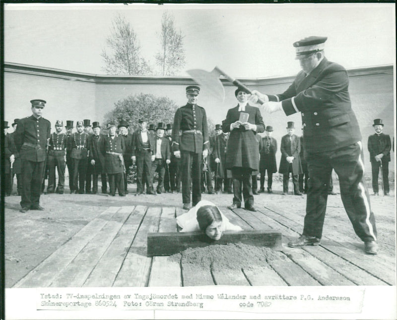 Skåne murders, TV series from 1986 - Vintage Photograph