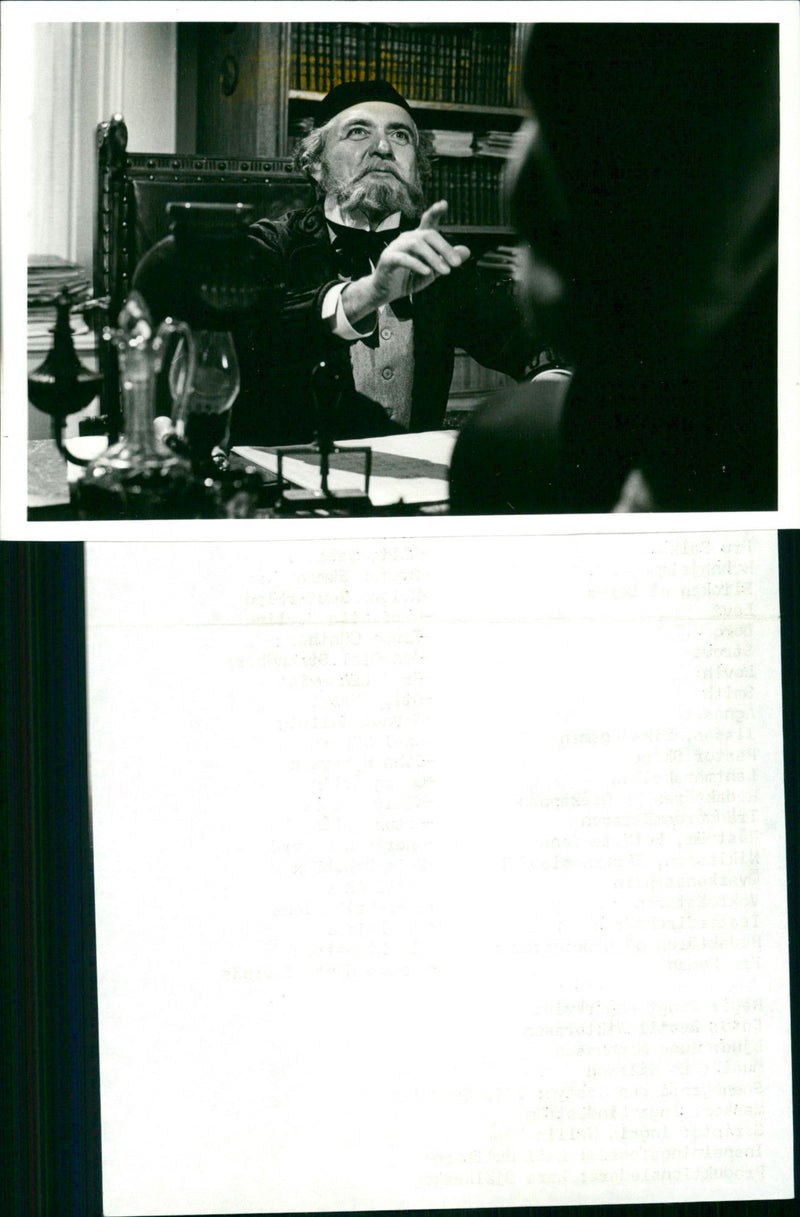 Tv Program, Stig Järrel in Rödar Rummet - Vintage Photograph