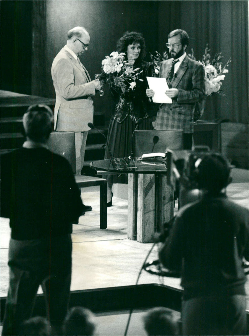 TV Program, Kvitt Eller Dubbelt - Vintage Photograph