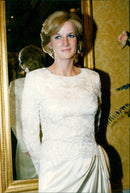 Princess Diana wax figure in the Madame Tussaud's wax museum - Vintage Photograph
