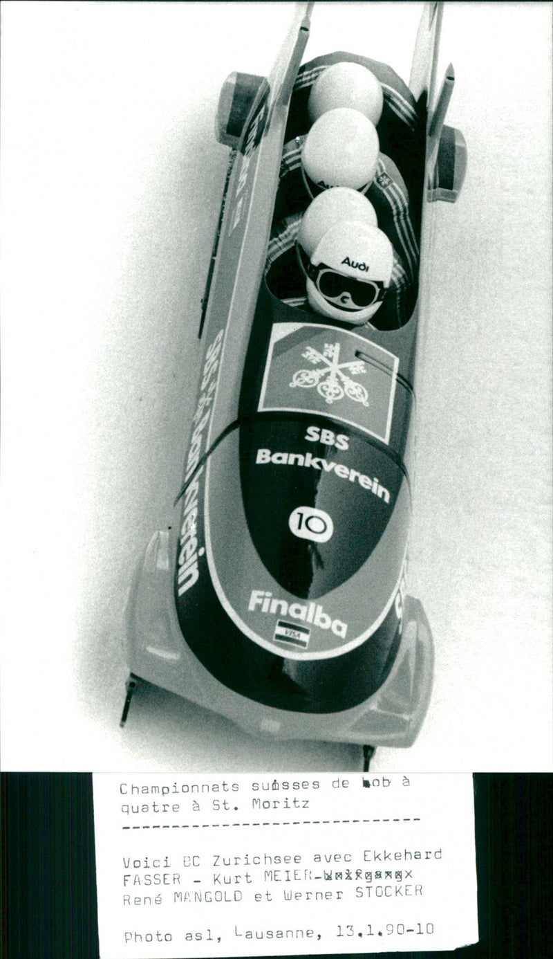 Ekkehard Fasser, Kurt Meier, RenÃ© Mangold and Werner Stocker - Vintage Photograph