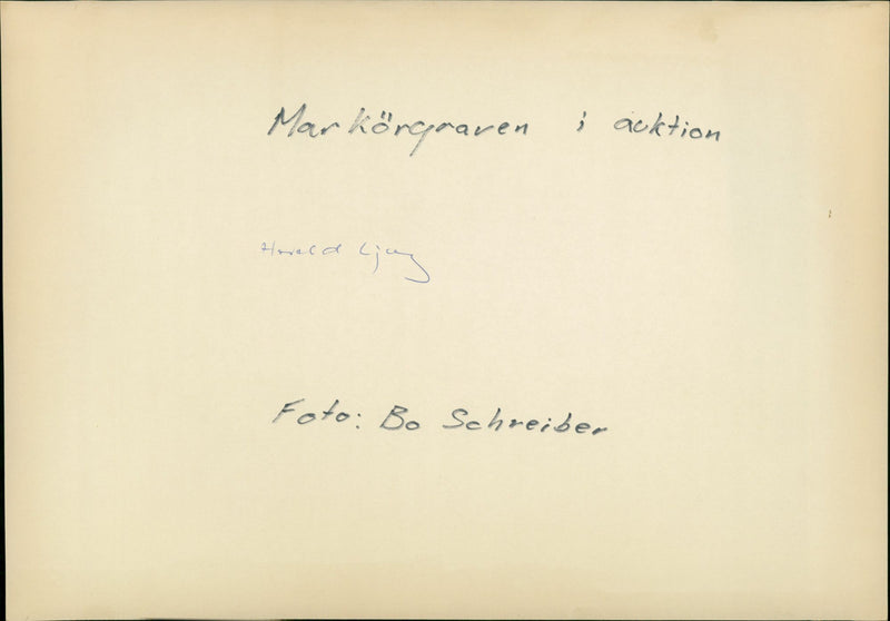 GROUND HARALD TOMB ACCTION WRITER - Vintage Photograph